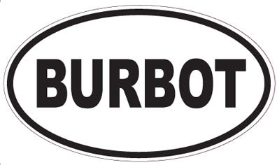 BURBOT - Oval Sticker
