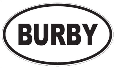 BURBY - Oval Magnet