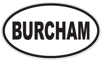 BURCHAM - Oval Magnet