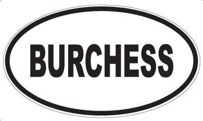 BURCHESS - Oval Magnet