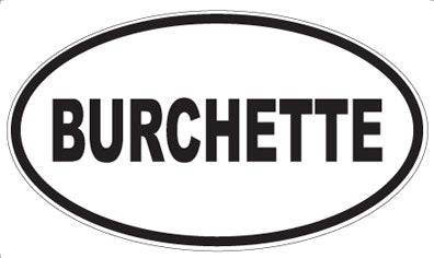 BURCHETTE - Oval Magnet