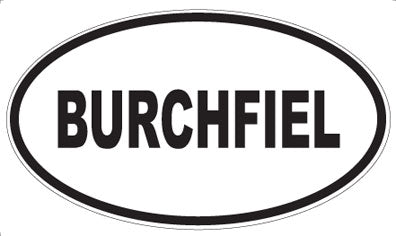 BURCHFIEL - Oval Magnet