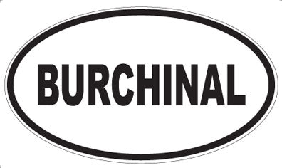 BURCHINAL - Oval Magnet