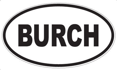BURCH - Oval Magnet