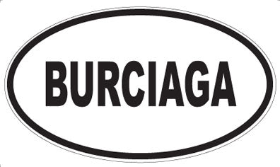 BURCIAGA - Oval Magnet
