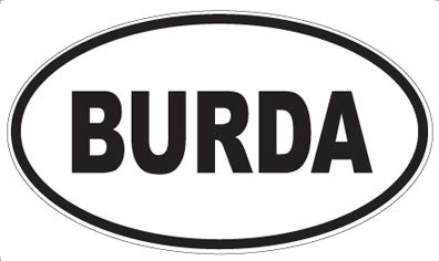 BURDA - Oval Magnet