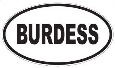 BURDESS - Oval Magnet