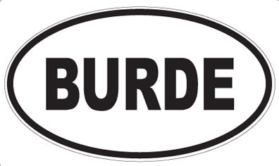 BURDE - Oval Magnet
