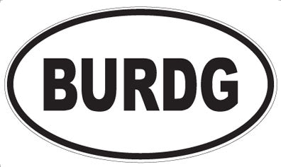 BURDG - Oval Magnet