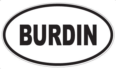 BURDIN - Oval Magnet