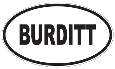 BURDITT - Oval Magnet