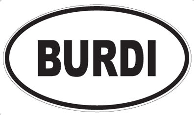 BURDI - Oval Magnet