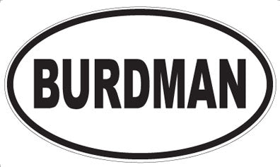 BURDMAN - Oval Magnet