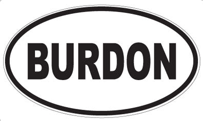BURDON - Oval Magnet