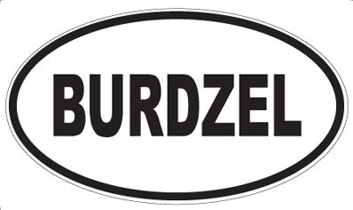 BURDZEL - Oval Magnet