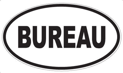 BUREAU - Oval Magnet