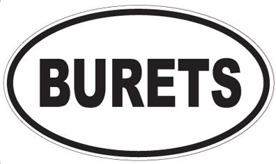 BURETS - Oval Sticker