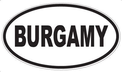BURGAMY - Oval Magnet