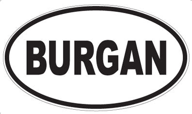 BURGAN - Oval Magnet