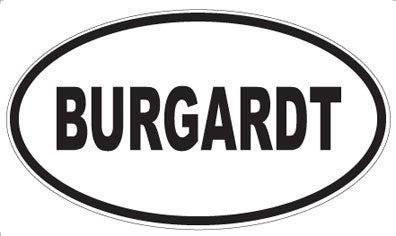 BURGARDT - Oval Magnet