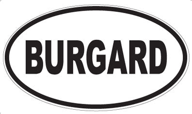 BURGARD - Oval Magnet