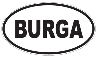BURGA - Oval Magnet