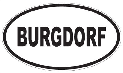 BURGDORF - Oval Magnet