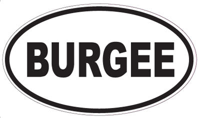 BURGEE - Oval Sticker