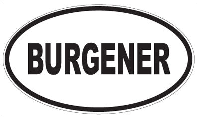 BURGENER - Oval Magnet