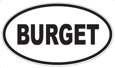 BURGET - Oval Magnet