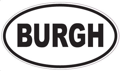 BURGH - Oval Sticker