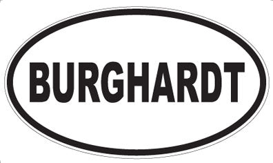 BURGHARDT - Oval Magnet