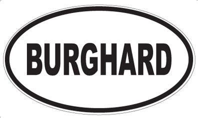BURGHARD - Oval Magnet