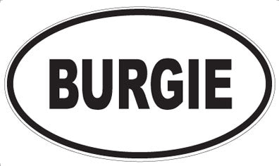 BURGIE - Oval Magnet