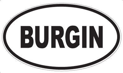 BURGIN - Oval Magnet