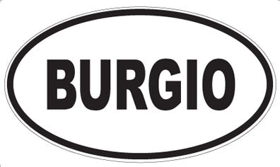 BURGIO - Oval Magnet