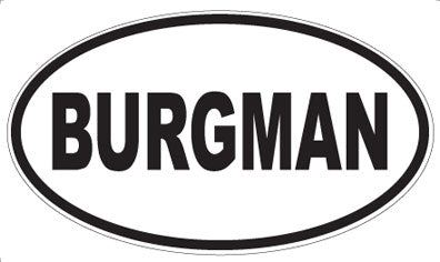 BURGMAN - Oval Magnet