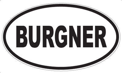 BURGNER - Oval Magnet