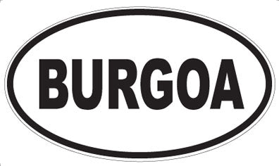 BURGOA - Oval Magnet