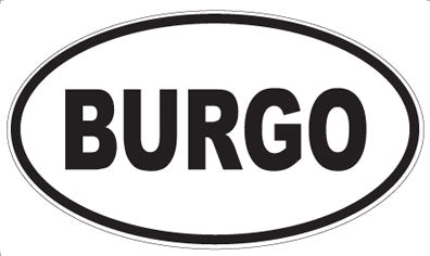 BURGO - Oval Magnet