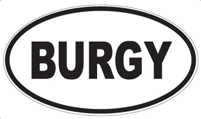 BURGY - Oval Magnet