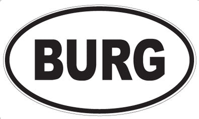 BURG - Oval Magnet