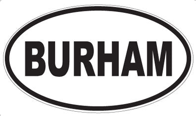 BURHAM - Oval Magnet