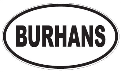 BURHANS - Oval Magnet