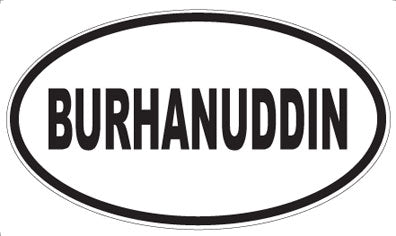 BURHANUDDIN - Oval Magnet