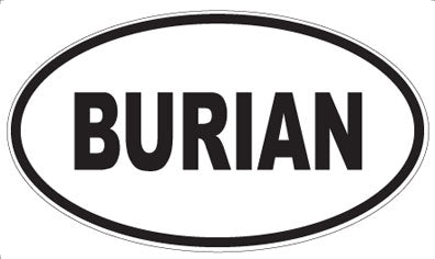 BURIAN - Oval Magnet