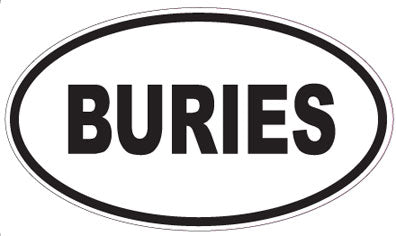 BURIES - Oval Sticker