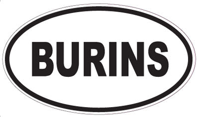 BURINS - Oval Sticker