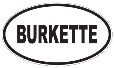 BURKETTE - Oval Magnet