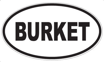 BURKET - Oval Magnet